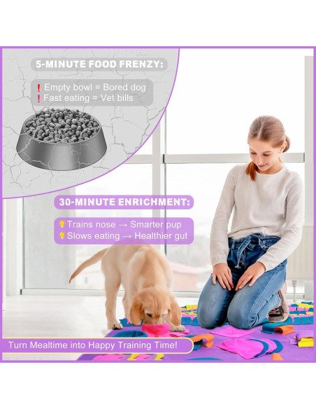 Alfombra Snuffle 35x35 cm PJDH para Perros y Gatos