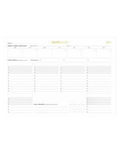 Bloc de Notas Semanal Ink+Volt A4 52 Hojas No Datadas