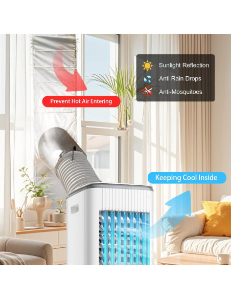 Kit Sello Ventana Aire Acondicionado Portátil Althorion 400cm