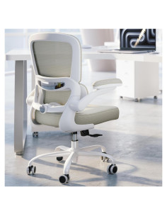 Silla de Oficina Ergonómica TRALT YX001-4 Beige con Soporte Lumbar