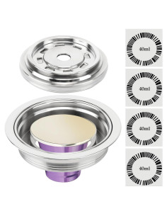 Adaptador de Cápsulas de Café Reutilizables Feilifan 40 ml