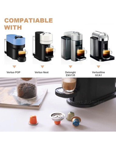 Adaptador de Cápsulas de Café Reutilizables Feilifan 40 ml