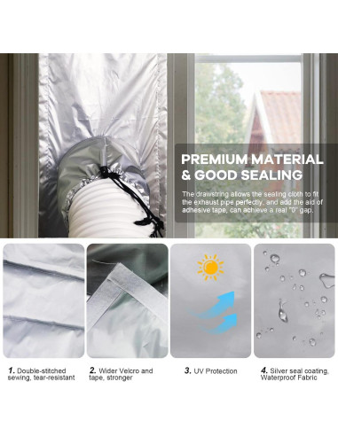 Kit Sello Ventana Aire Acondicionado Portátil Althorion 400cm