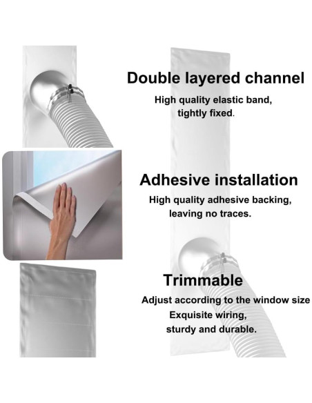 Kit Sello Ventana Aire Acondicionado Portátil Althorion 400cm