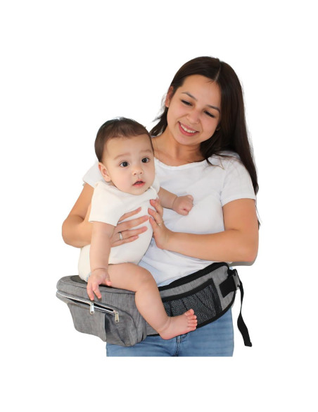 Portabebés CarryMe 8-en-1 Ergonómico Gris Grafito 3.6-20.4 kg