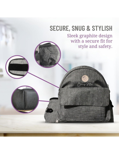 Portabebés CarryMe 8-en-1 Ergonómico Gris Grafito 3.6-20.4 kg