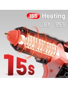 Pistola de Pegamento Caliente Inalámbrica EZARC 12V 50 Barras 2