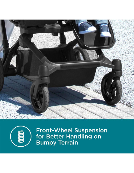 Carrito de bebé Contours Element convertible doble negro