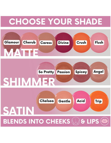 Blush Líquido Waterproof Daniel Sandler Cherub 22.68g