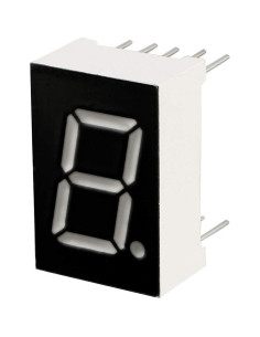 Tubo LED Digital 7 Segmentos uxcell 1 Bit Rojo 4 Pcs 2