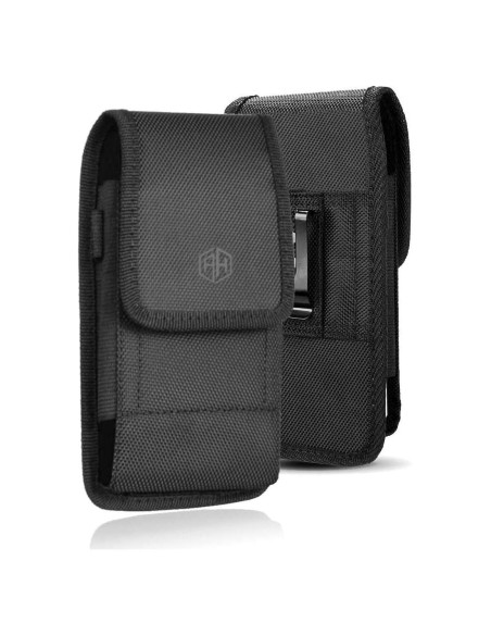 Soporte de teléfono celular militar AH para funda robusta - Negro