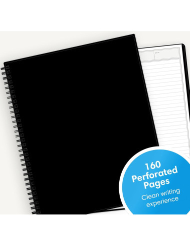 Cuaderno de Notas Inteligentes Blue Sky 21.6x27.9cm Negro