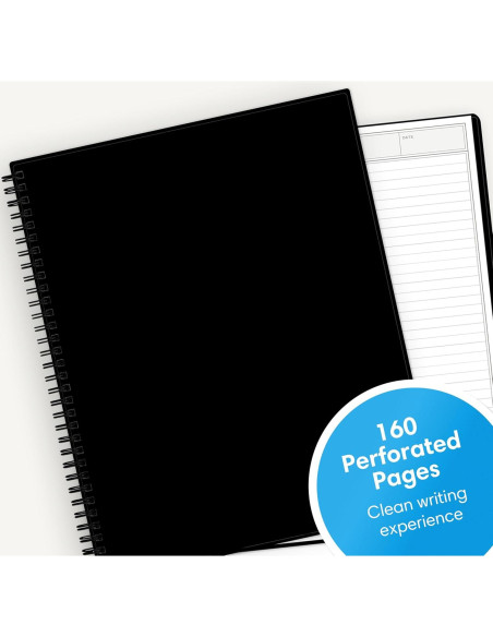 Cuaderno de Notas Inteligentes Blue Sky 21.6x27.9cm Negro