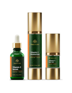 Conjunto Cuidado Piel Tree of Life - Suero, Gel y Crema Vitamina C