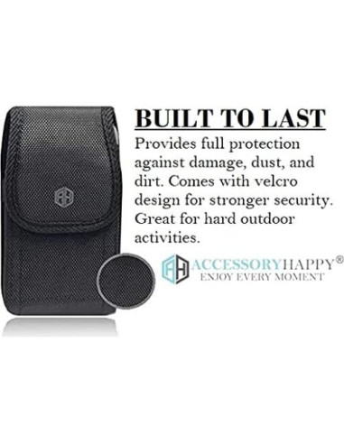 Soporte de teléfono celular militar AH para funda robusta - Negro
