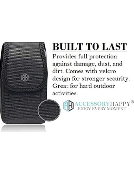 Soporte de teléfono celular militar AH para funda robusta - Negro