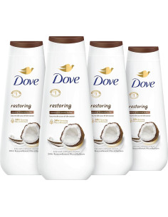 Dove Gel de Ducha 4x250ml Coco y Manteca de Cacao + Karité y Vainilla 2