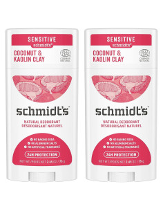 Desodorante Natural Schmidt's Coco y Arcilla Kaolin 75g 2-pk