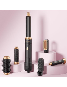 Secador y Cepillo 6 en 1 Atopskins 1000W Iónico Negro 2