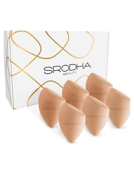 Juego de 6 Esponjas de Maquillaje SRODHA - Mezcla Perfecta
