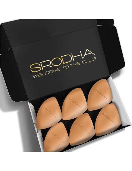 Juego de 6 Esponjas de Maquillaje SRODHA - Mezcla Perfecta