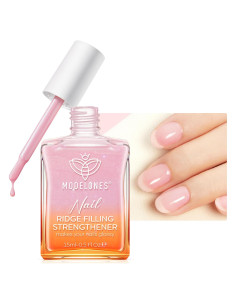 Endurecedor de Uñas Modelones 15ml Rosa Brillante Reparador