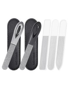 Juego de Lima de Uñas VOGARB 5 Piezas Metal y Vidrio