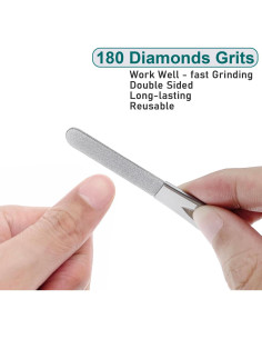 Juego de Lima de Uñas VOGARB 5 Piezas Metal y Vidrio 2