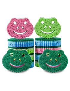 Esponjas de Fregar Doble Cara SmilePowo 12 Paquete Premium
