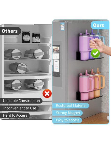 Organizador Magnético de Botellas Nardo Visgo para Stanley 30 y 40 oz Organizador Magnético de Botellas Nardo Visgo para Stanley 30 y 40 oz