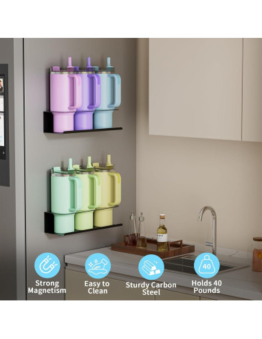 Organizador Magnético de Botellas Nardo Visgo para Stanley 30 y 40 oz