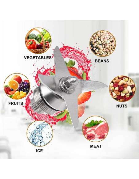 Cuchilla de Repuesto Vitamix 105733 para Licuadora 64oz