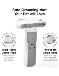 Cepillo de Aseo 3 en 1 Sinko para Gatos y Perros - Reduce Caída de Pelo 2