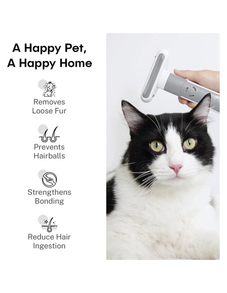 Cepillo de Aseo 3 en 1 Sinko para Gatos y Perros - Reduce Caída de Pelo