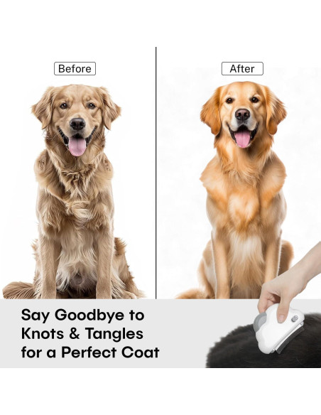 Cepillo de Aseo 3 en 1 Sinko para Gatos y Perros - Reduce Caída de Pelo