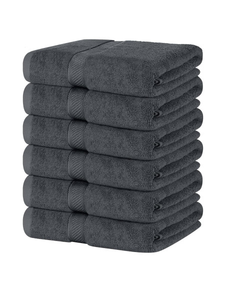 Juego de 6 Toallas de Baño SIMPLI-MAGIC 100% Algodón 61x117cm