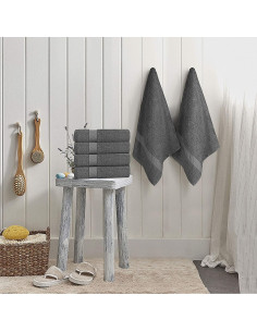 Juego de 6 Toallas de Baño SIMPLI-MAGIC 100% Algodón 61x117cm 2