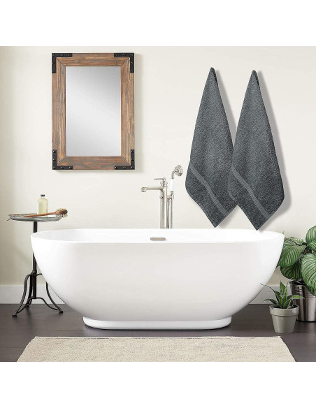 Juego de 6 Toallas de Baño SIMPLI-MAGIC 100% Algodón 61x117cm