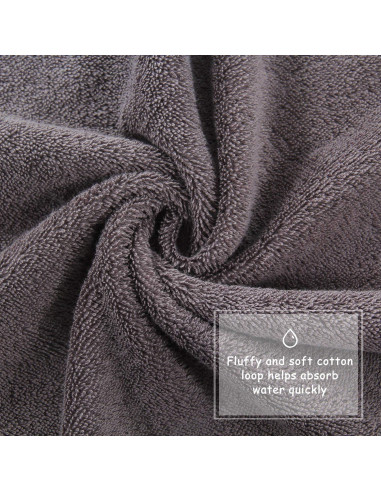 Juego de 6 Toallas de Baño SIMPLI-MAGIC 100% Algodón 61x117cm