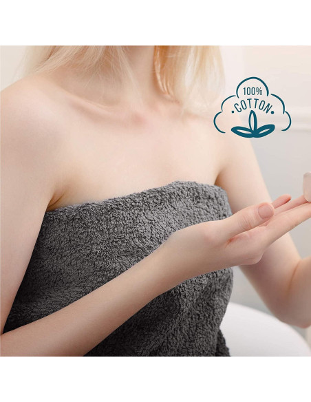 Juego de 6 Toallas de Baño SIMPLI-MAGIC 100% Algodón 61x117cm