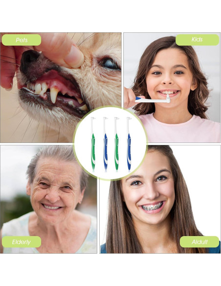 4 Cepillos Interdentales Tufted WLLHYF para Ortodoncia