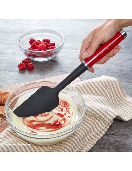 Espátula de Raspar KitchenAid Rojo 30cm Silicona Resistente