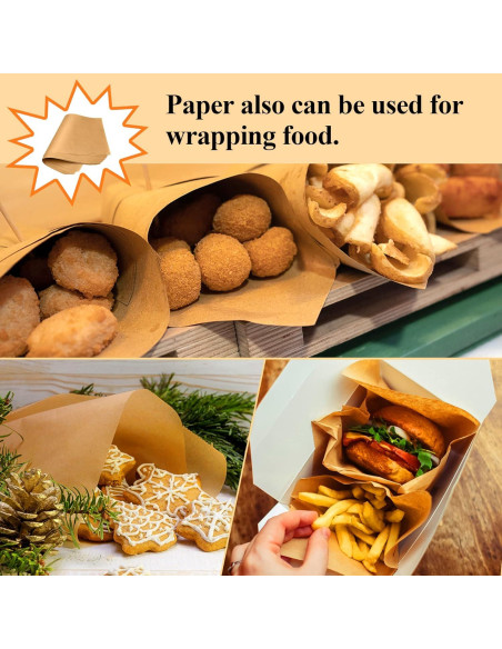 50 Hojas de Papel Pergamino Sin Blanquear DISSKNIC 30x40 cm