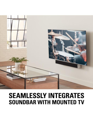 Soporte de Barra de Sonido Sanus SASB1-B1 Ajustable 9.07 kg