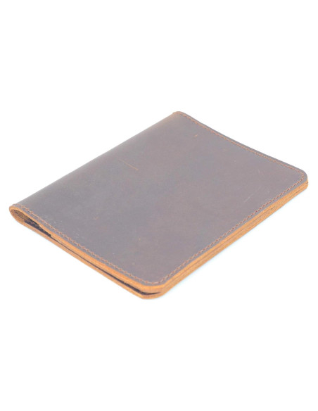 Cubierta de Cuero Genuino YIYUS para Cuadernos A7 Marrón