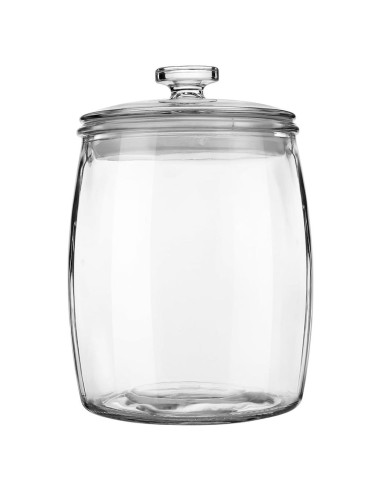 Tarro de Vidrio Folinstall 0.56 Galones Boca Ancha para Alimentos