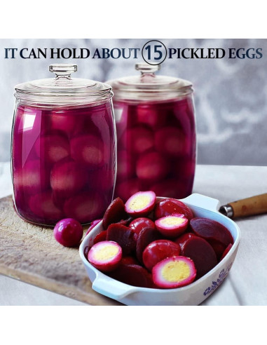 Tarro de Vidrio Folinstall 0.56 Galones Boca Ancha para Alimentos