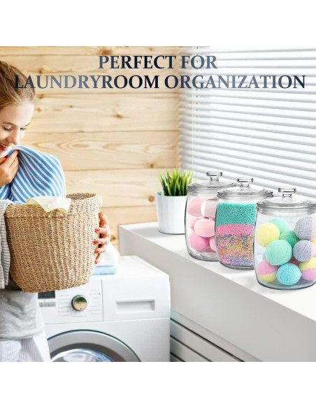 Tarro de Vidrio Folinstall 0.56 Galones Boca Ancha para Alimentos