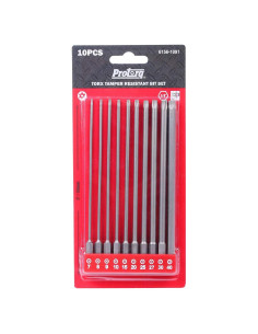 Juego de 10 Puntas TORX Protorq 150mm Seguridad Acero S2