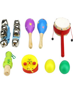 Set de 9 Instrumentos Musicales de Madera para Niños - Zochoose 2